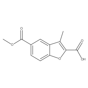 5-(Methoxycarbonyl)-3-methyl-1-benzofuran-2-carboxylic acid Structure