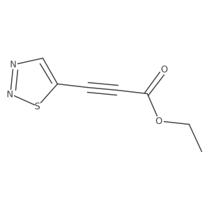 Ethyl 3-(1,2,3-thiadiazol-5-yl)prop-2-ynoate结构式