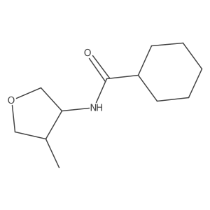 N-(4-methyloxolan-3-yl)cyclohexanecarboxamide结构式