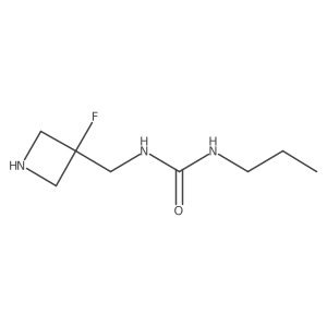 1-[(3-Fluoroazetidin-3-yl)methyl]-3-propylurea Structure