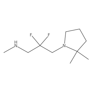 [3-(2,2-Dimethylpyrrolidin-1-yl)-2,2-difluoropropyl](methyl)amine结构式
