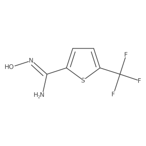 N'-Hydroxy-5-(trifluoromethyl)thiophene-2-carboximidamide Structure