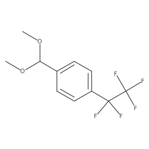 1-(Dimethoxymethyl)-4-(pentafluoroethyl)benzene结构式