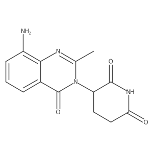 3-(8-Amino-2-methyl-4-oxo-3,4-dihydroquinazolin-3-yl)piperidine-2,6-dione Structure