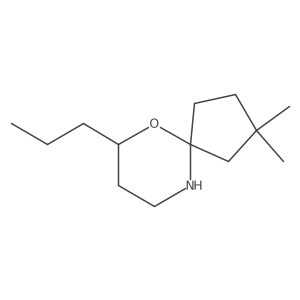 2,2-Dimethyl-7-propyl-6-oxa-10-azaspiro[4.5]decane结构式