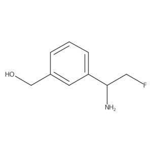 [3-(1-Amino-2-fluoroethyl)phenyl]methanol Structure
