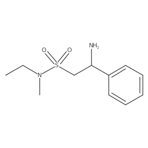 2-amino-N-ethyl-N-methyl-2-phenylethane-1-sulfonamide结构式