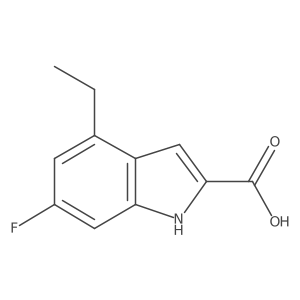 4-Ethyl-6-fluoro-1H-indole-2-carboxylic acid Structure