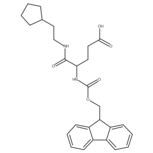 4-[(2-cyclopentylethyl)carbamoyl]-4-({[(9H-fluoren-9-yl)methoxy]carbonyl}amino)butanoic acid Structure