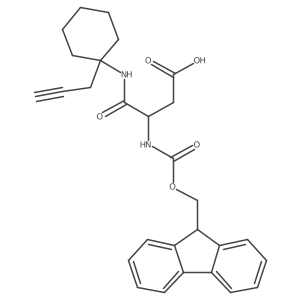 3-({[(9H-fluoren-9-yl)methoxy]carbonyl}amino)-3-{[1-(prop-2-yn-1-yl)cyclohexyl]carbamoyl}propanoic acid结构式