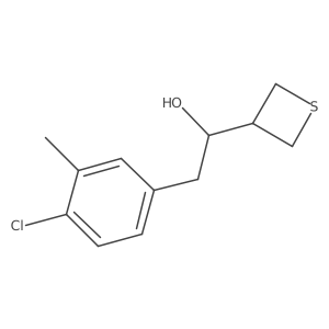 2-(4-Chloro-3-methylphenyl)-1-(thietan-3-yl)ethan-1-ol Structure