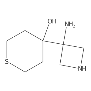 4-(3-Aminoazetidin-3-yl)thian-4-ol Structure