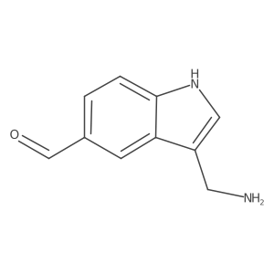 3-(aminomethyl)-1H-indole-5-carbaldehyde Structure