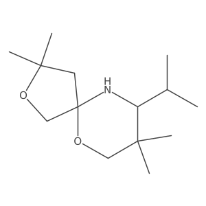 3,3,8,8-Tetramethyl-9-(propan-2-yl)-2,6-dioxa-10-azaspiro[4.5]decane结构式