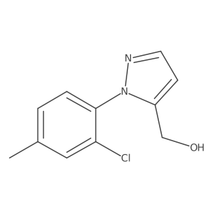 [1-(2-chloro-4-methylphenyl)-1H-pyrazol-5-yl]methanol结构式