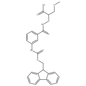 2-({[3-({[(9H-fluoren-9-yl)methoxy]carbonyl}amino)phenyl]formamido}oxy)-3-methoxypropanoic acid结构式