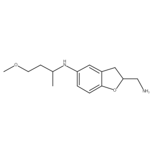 2-(aminomethyl)-N-(4-methoxybutan-2-yl)-2,3-dihydro-1-benzofuran-5-amine结构式