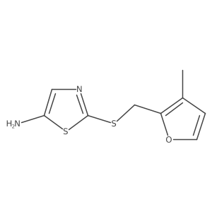 2-{[(3-Methylfuran-2-yl)methyl]sulfanyl}-1,3-thiazol-5-amine Structure