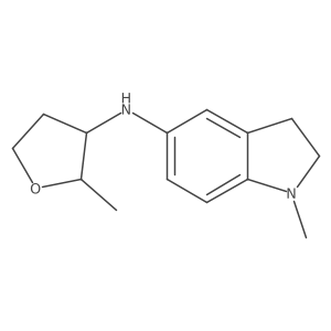 1-methyl-N-(2-methyloxolan-3-yl)-2,3-dihydro-1H-indol-5-amine结构式