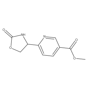 Methyl 6-(2-oxo-1,3-oxazolidin-4-yl)pyridine-3-carboxylate结构式