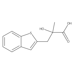 3-(1-Benzothiophen-2-yl)-2-hydroxy-2-methylpropanoic acid结构式