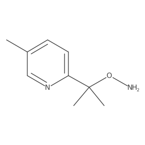 O-[2-(5-methylpyridin-2-yl)propan-2-yl]hydroxylamine结构式