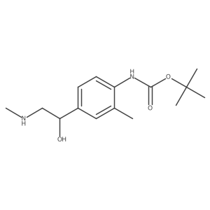 tert-butyl N-{4-[1-hydroxy-2-(methylamino)ethyl]-2-methylphenyl}carbamate Structure