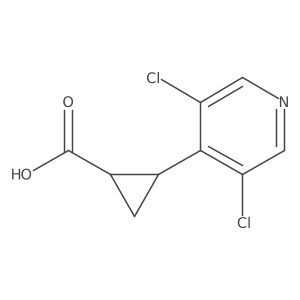 2-(3,5-Dichloropyridin-4-yl)cyclopropane-1-carboxylic acid Structure