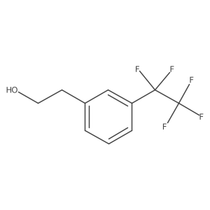 2-[3-(Pentafluoroethyl)phenyl]ethan-1-ol结构式