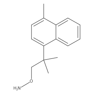 O-[2-methyl-2-(4-methylnaphthalen-1-yl)propyl]hydroxylamine Structure