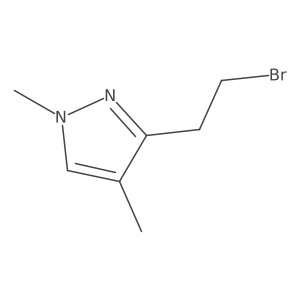 3-(2-bromoethyl)-1,4-dimethyl-1H-pyrazole Structure