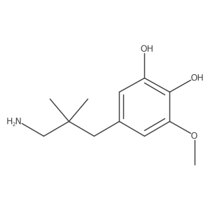 5-(3-Amino-2,2-dimethylpropyl)-3-methoxybenzene-1,2-diol结构式