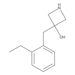 3-[(2-Ethylphenyl)methyl]azetidin-3-ol结构式