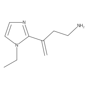 3-(1-ethyl-1H-imidazol-2-yl)but-3-en-1-amine结构式