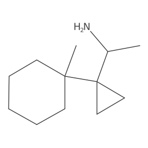 1-[1-(1-Methylcyclohexyl)cyclopropyl]ethan-1-amine Structure
