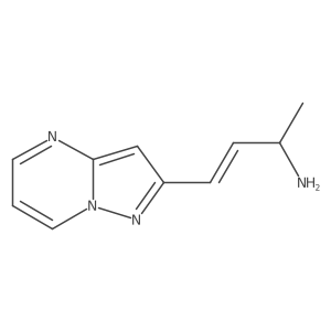 4-{Pyrazolo[1,5-a]pyrimidin-2-yl}but-3-en-2-amine Structure