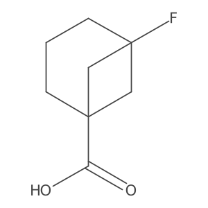 5-Fluorobicyclo[3.1.1]heptane-1-carboxylicacid结构式