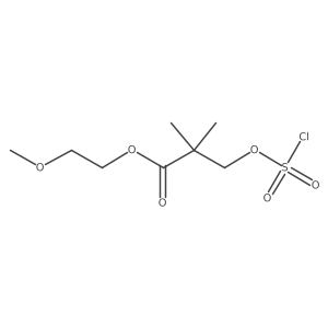 2-Methoxyethyl 3-[(chlorosulfonyl)oxy]-2,2-dimethylpropanoate Structure