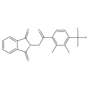 1,3-dioxo-2,3-dihydro-1H-isoindol-2-yl 3-fluoro-2-methyl-4-(trifluoromethyl)benzoate结构式