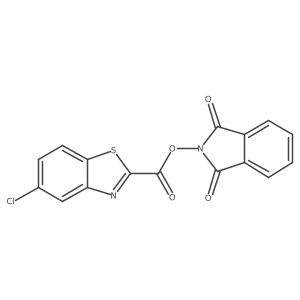 1,3-dioxo-2,3-dihydro-1H-isoindol-2-yl 5-chloro-1,3-benzothiazole-2-carboxylate结构式