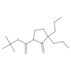 1,1-Dimethylethyl 2-oxo-3,3-dipropyl-1-pyrrolidinecarboxylate结构式