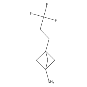 3-(3,3,3-Trifluoropropyl)bicyclo[1.1.1]pentan-1-amine结构式