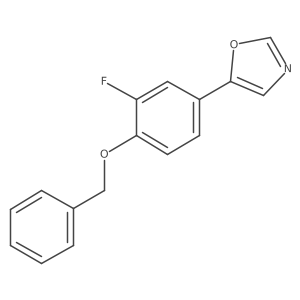 5-(4-(Benzyloxy)-3-fluorophenyl)oxazole结构式