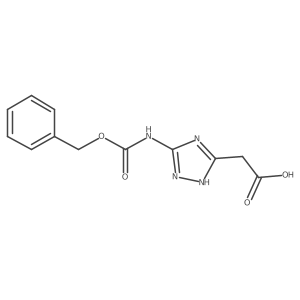 2-(5-{[(benzyloxy)carbonyl]amino}-4H-1,2,4-triazol-3-yl)acetic acid Structure