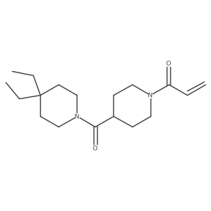 1-[4-(4,4-Diethylpiperidine-1-carbonyl)piperidin-1-yl]prop-2-en-1-one Structure
