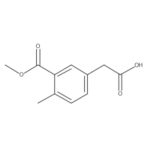 2-(3-methoxycarbonyl-4-methyl-phenyl)acetic acid Structure