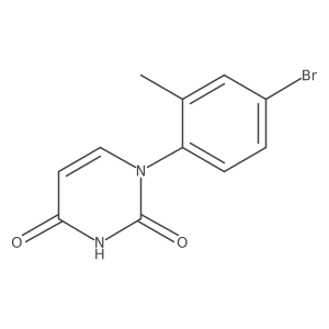 1-(4-Bromo-2-methylphenyl)-1,2,3,4-tetrahydropyrimidine-2,4-dione结构式
