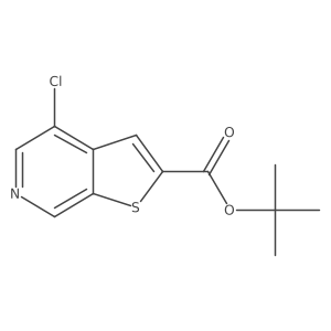 Dimethylethyl 4-chlorothieno[2,3-c]pyridine-2-carboxylate结构式
