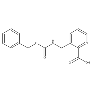 3-({[(Benzyloxy)carbonyl]amino}methyl)pyridine-2-carboxylic acid Structure