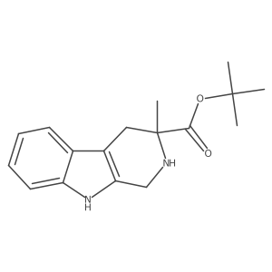 tert-butyl 3-methyl-1H,2H,3H,4H,9H-pyrido[3,4-b]indole-3-carboxylate Structure
